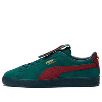 Dapper Dan x Suede ”Jacquard-tryck – Varsity Green”