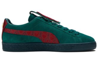 Dapper Dan x Suede ”Jacquard-tryck – Varsity Green”