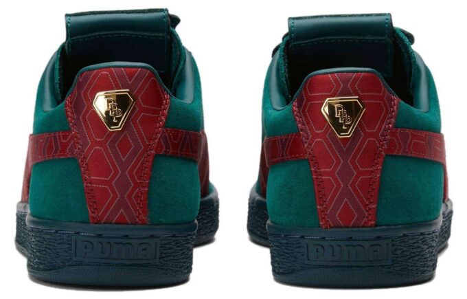 Dapper Dan x Suede ”Jacquard-tryck – Varsity Green”
