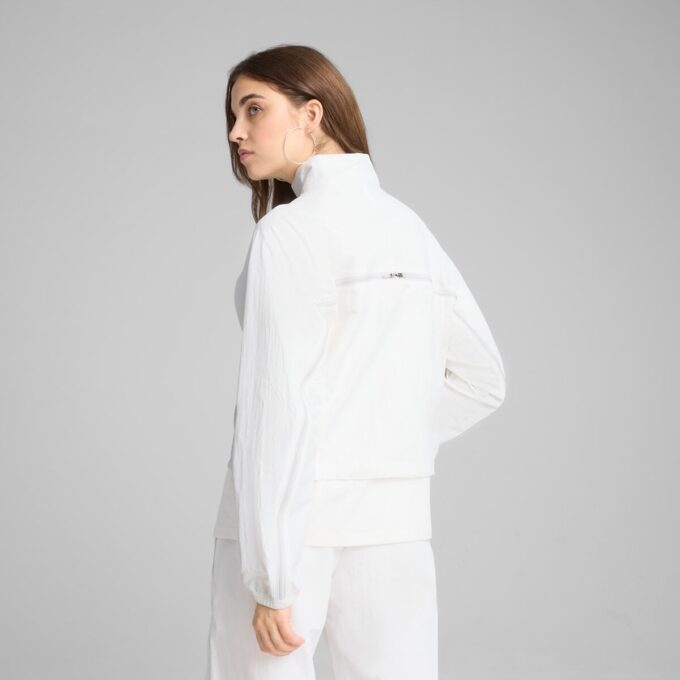 DARE TO Damjacka med överdimensionerad dragkedja och vävd design DARE TO Damjacka med överdimensionerad dragkedja och vävd design