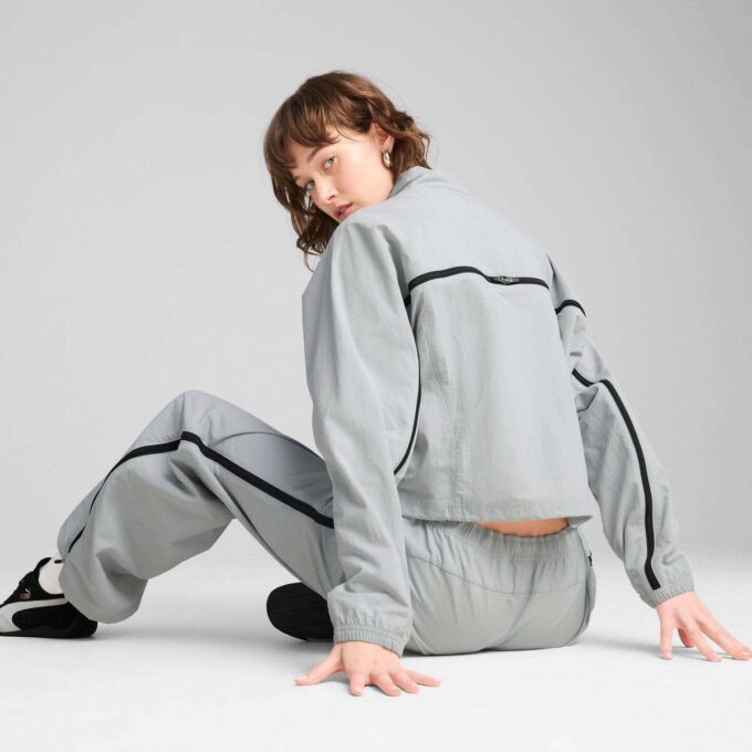 DARE TO Damjacka med överdimensionerad dragkedja och vävd design DARE TO Damjacka med överdimensionerad dragkedja och vävd design