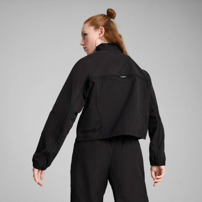 DARE TO Damjacka med överdimensionerad dragkedja och vävd design DARE TO Damjacka med överdimensionerad dragkedja och vävd design