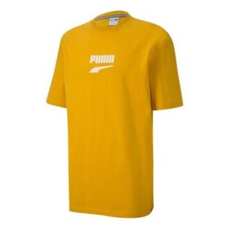 Downtown Classical Logo Kortärmad T-shirt Herr Guld