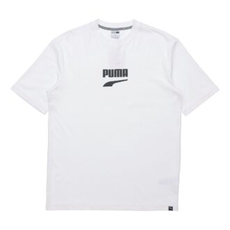 Downtown Classical Logo Kortärmad T-shirt Herr Vit