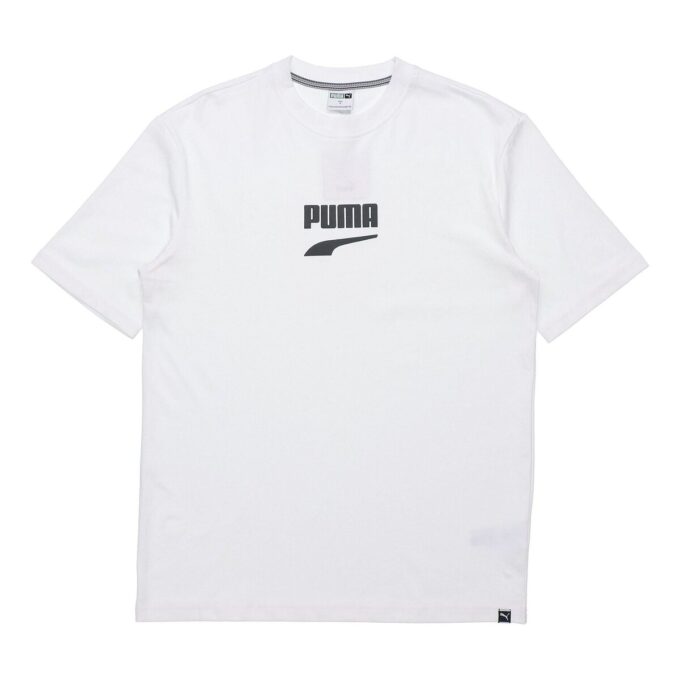 Downtown Classical Logo Kortärmad T-shirt Herr Vit