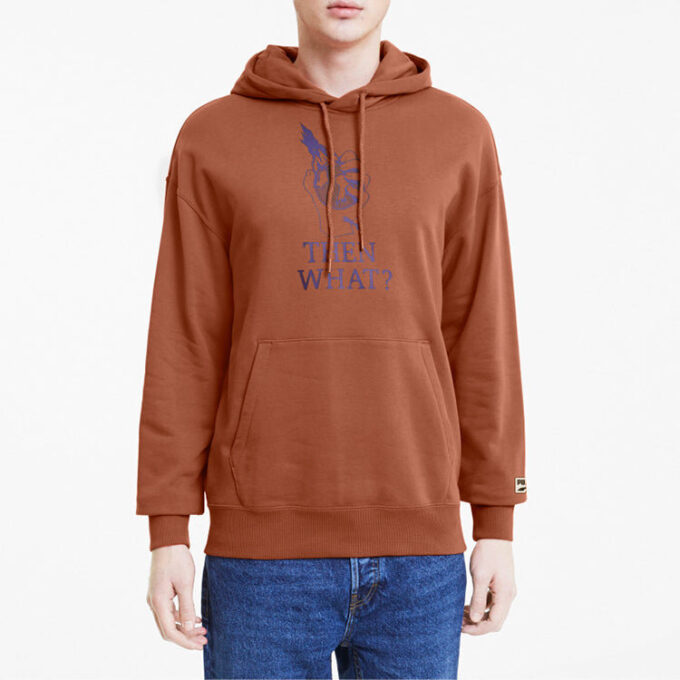 Downtown Graphic Hoodie ”Brun”