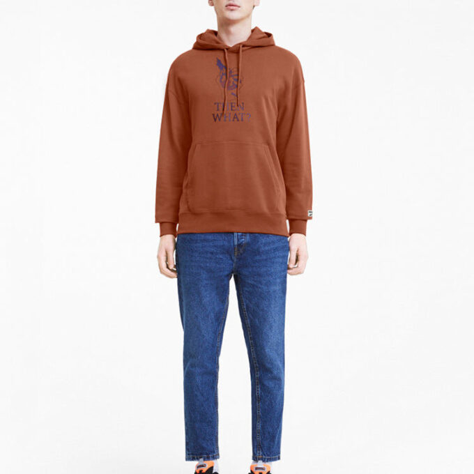Downtown Graphic Hoodie ”Brun”