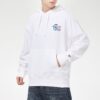 Downtown Graphic Hoodies ”Vit Blå Röd”