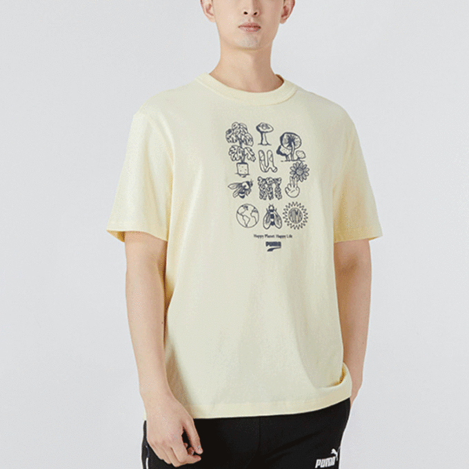 Downtown Graphic T-shirt ”Beige”