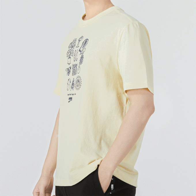 Downtown Graphic T-shirt ”Beige”