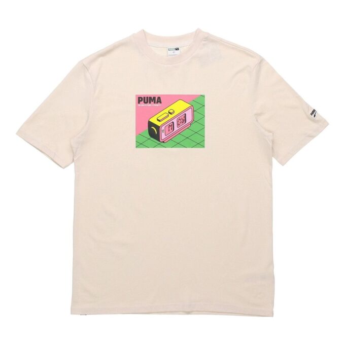 Downtown Graphic T-shirt ”Beige Rosa Grön”