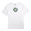 Downtown Graphic T-shirt Roligt Tryck Rund Hals Kortärmad Vit