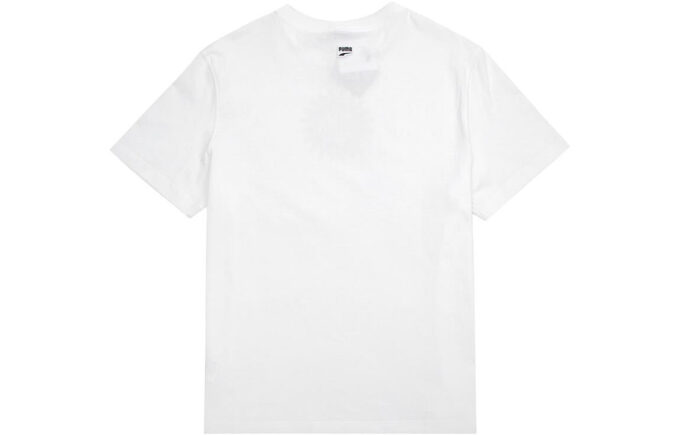 Downtown Graphic T-shirt Roligt Tryck Rund Hals Kortärmad Vit