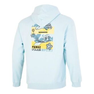 Downtown Logo Hoodie ”Blå”