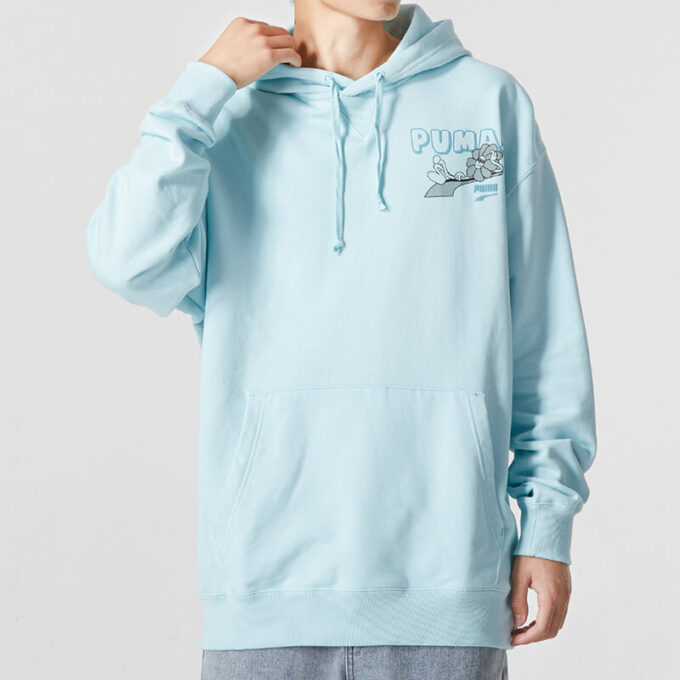 Downtown Logo Hoodie ”Blå”