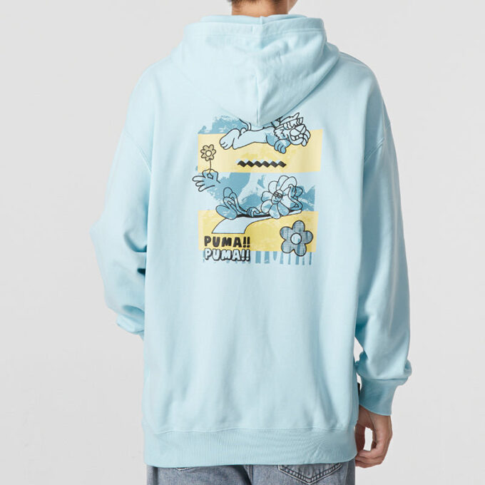 Downtown Logo Hoodie ”Blå”