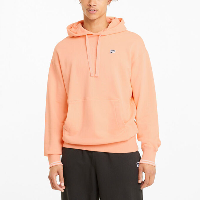 Downtown Logo Hoodie ”Rosa Svart Vit”