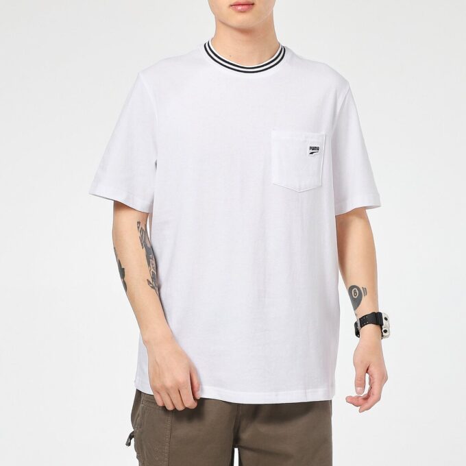 Downtown Pocket T-shirt ”Vit Svart”