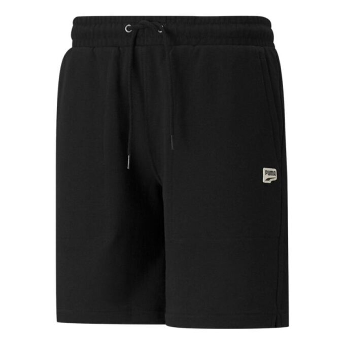 Downtown Shorts Tr Broderad Logotyp Dragsko Sport Svart