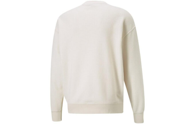 Downtown Waffle Crewneck Sweatshirt ”Vit”