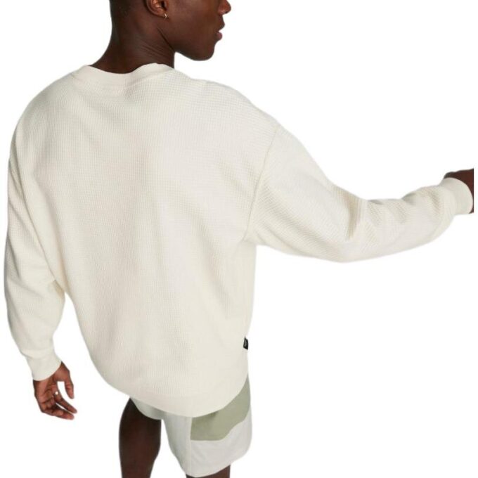 Downtown Waffle Crewneck Sweatshirt ”Vit”