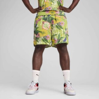 Dunked In Florals Herr Basket Shorts
