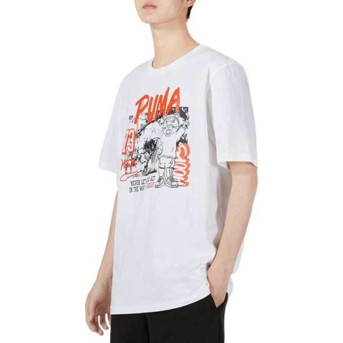 Dylan kortärmad basket-T-shirt ”Vit”