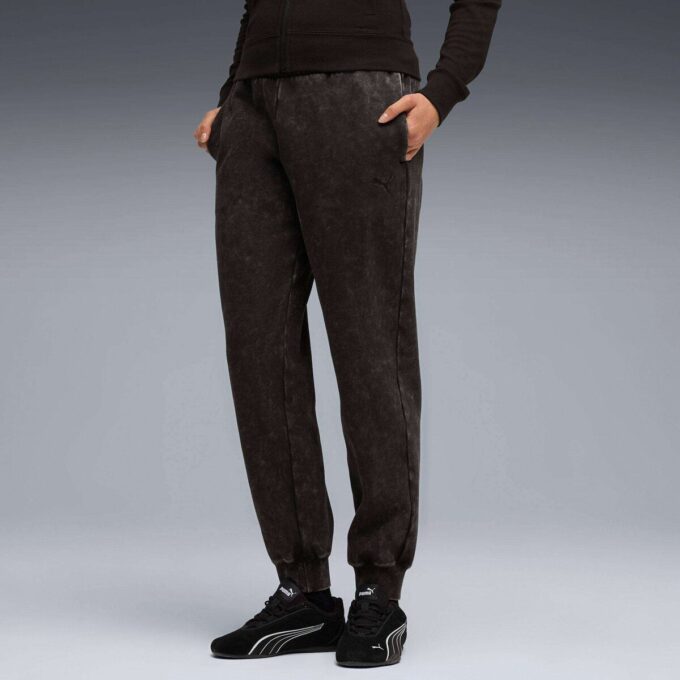 Elevated Essentials Acid Wash Dam Fleece Träningsbyxor