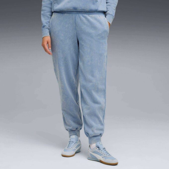 Elevated Essentials Acid Wash Dam Fleece Träningsbyxor