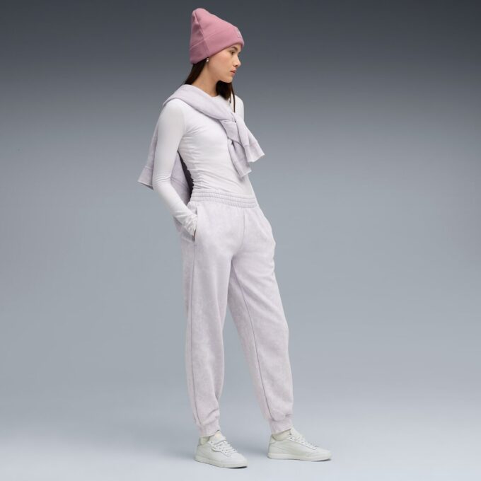 Elevated Essentials Acid Wash Dam Fleece Träningsbyxor