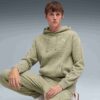 Elevated Essentials Acid Wash Herr Fleece Hoodie