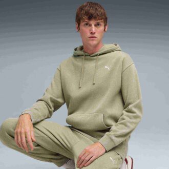 Elevated Essentials Acid Wash Herr Fleece Hoodie