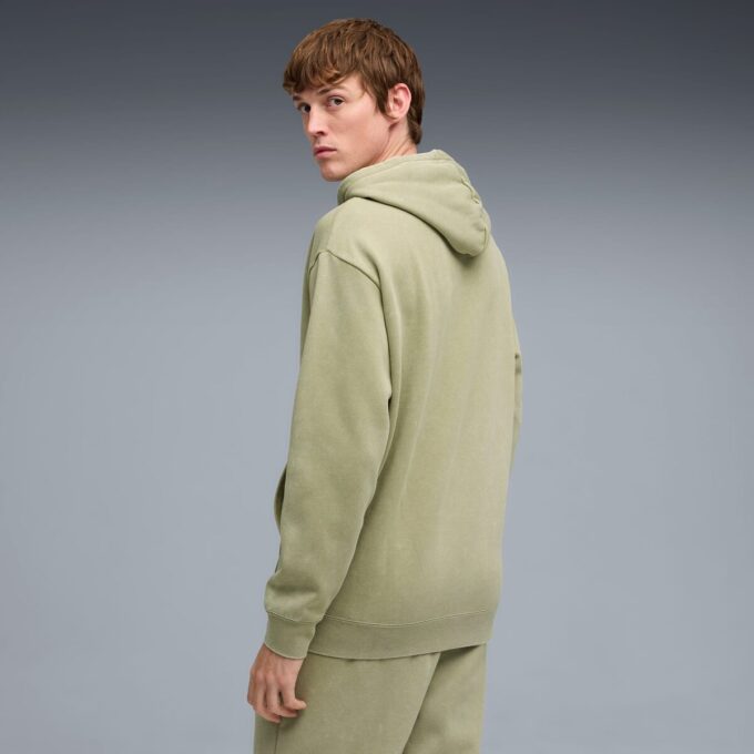 Elevated Essentials Acid Wash Herr Fleece Hoodie