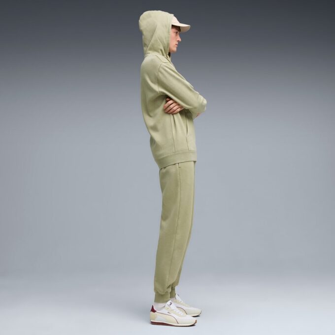 Elevated Essentials Acid Wash Herr Fleece Hoodie