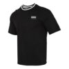 Enfärgad herr-T-shirt med rund hals ”Svart”