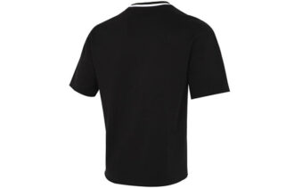 Enfärgad herr-T-shirt med rund hals ”Svart”