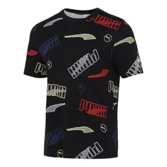Enfärgad t-shirt med normal passform ”Svart”