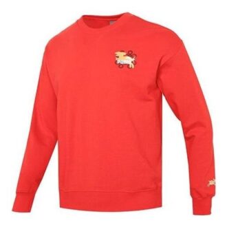 Essentials CNY Graphic Logo Sweatshirt ”Röd”