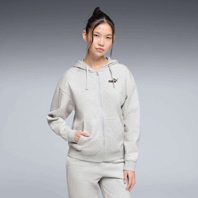 Essentials Dam Fleece Hoodie Med Dragkedja Essentials Dam Fleece Hoodie Med Dragkedja