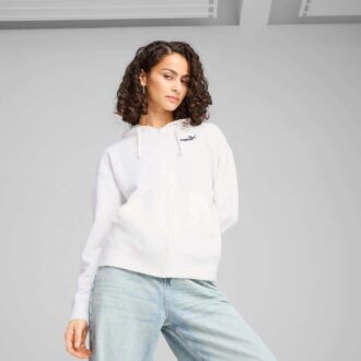 Essentials Dam Fleece Hoodie Med Dragkedja