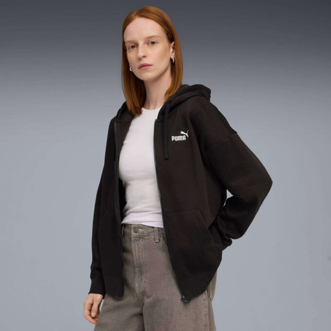 Essentials Dam Fleece Hoodie Med Dragkedja Essentials Dam Fleece Hoodie Med Dragkedja