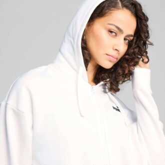 Essentials Dam Fleece Hoodie Med Dragkedja