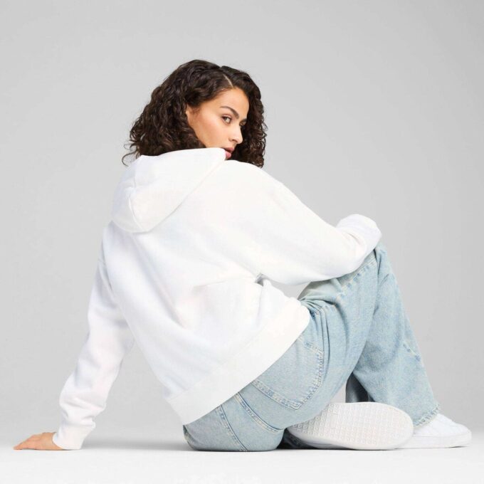 Essentials Dam Fleece Hoodie Med Dragkedja Essentials Dam Fleece Hoodie Med Dragkedja