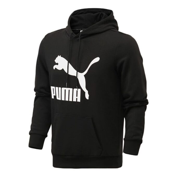 Essentials Fleece Hoodie ”Svart Vit”