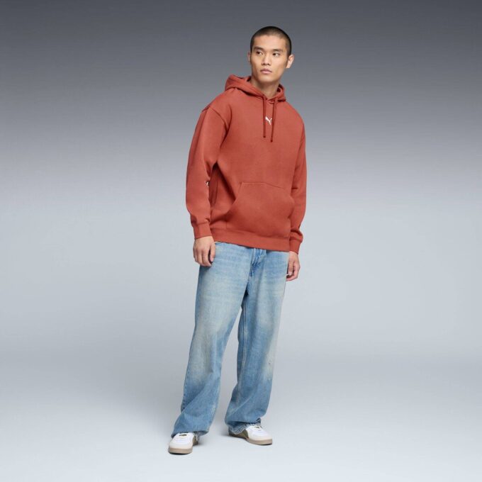 Essentials Herr Avslappnad Fleece Hoodie