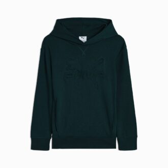 Essentials präglad stor barnhuvtröja i bomullsfleece