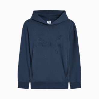 Essentials präglad stor barnhuvtröja i bomullsfleece