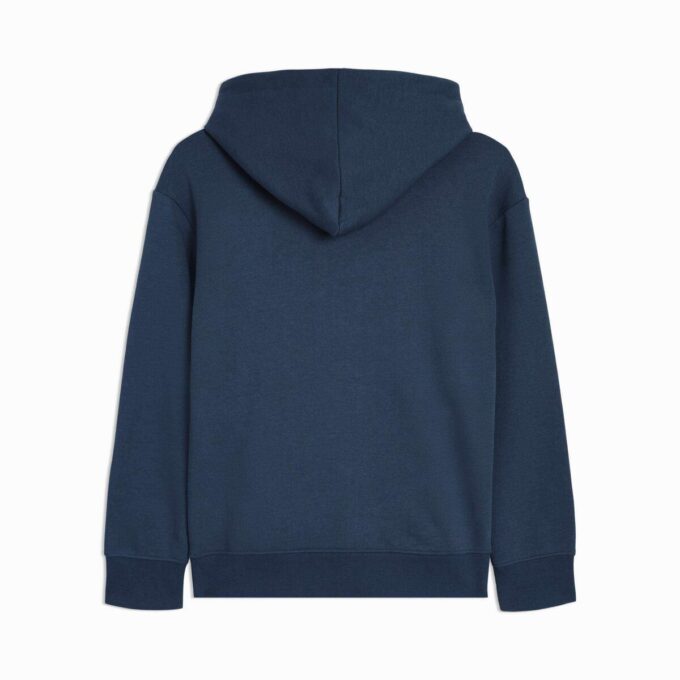 Essentials präglad stor barnhuvtröja i bomullsfleece Essentials präglad stor barnhuvtröja i bomullsfleece