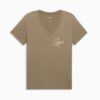 Essentials Script T-shirt med V-ringning för kvinnor Essentials Script T-shirt med V-ringning för kvinnor