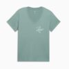 Essentials Script T-shirt med V-ringning för kvinnor Essentials Script T-shirt med V-ringning för kvinnor